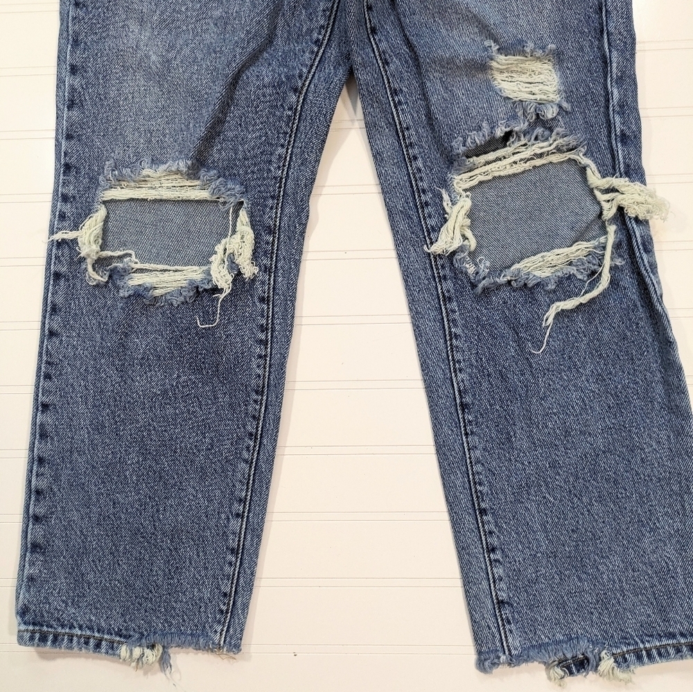 PacSun Distressed High Rise Straight Jeans - Picture 4 of 8